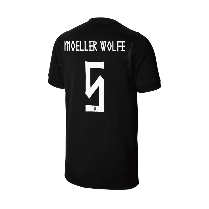 David Moeller Wolfe 5 Youth Norway National Team 2026 Away Jersey - Black