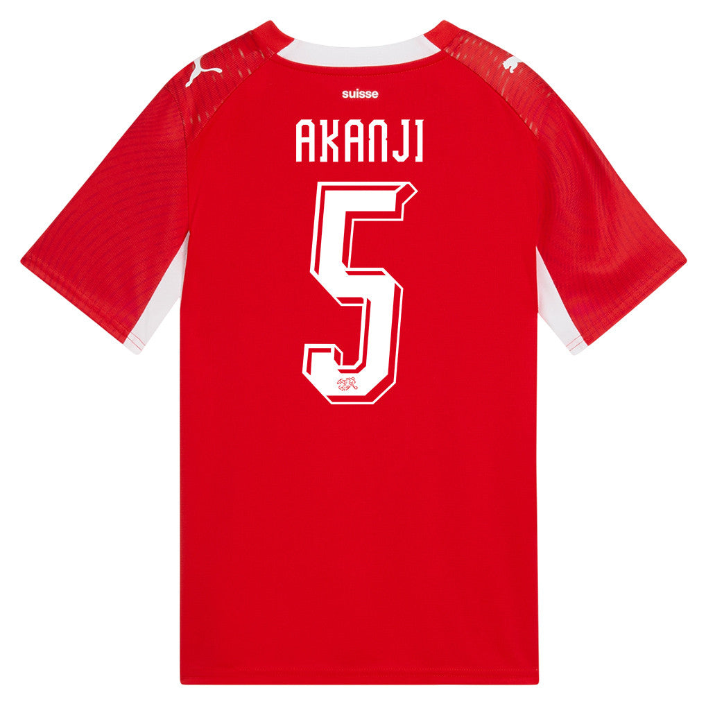 Manuel Akanji 5 Youth Switzerland National Team 2026 Home Jersey - Red
