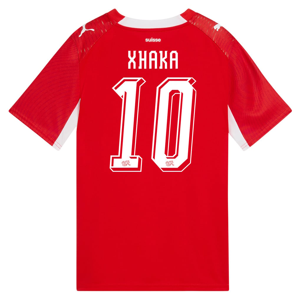 Granit Xhaka 10 Youth Switzerland National Team 2026 Home Jersey - Red