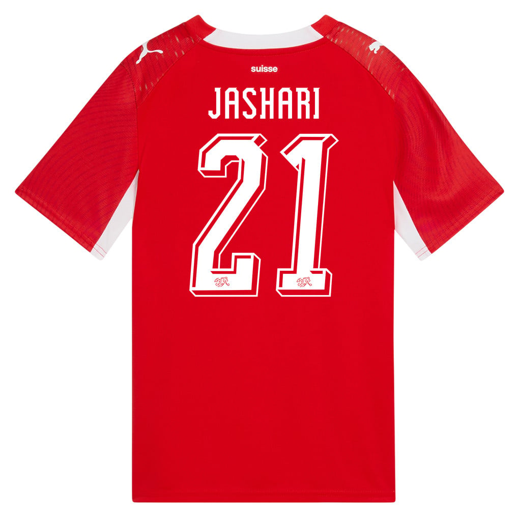 Ardon Jashari 21 Youth Switzerland National Team 2026 Home Jersey - Red