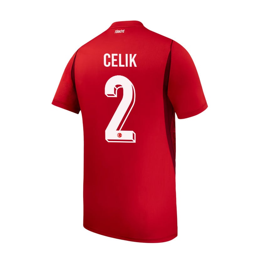 Mehmet Zeki Celik 2 Turkey National Team 2026 Home Jersey - Red, Men
