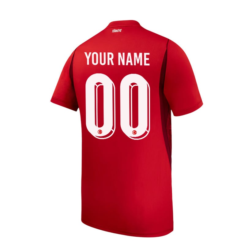 Turkey National Team 2026 Home Jersey - Personalized - Red, Men