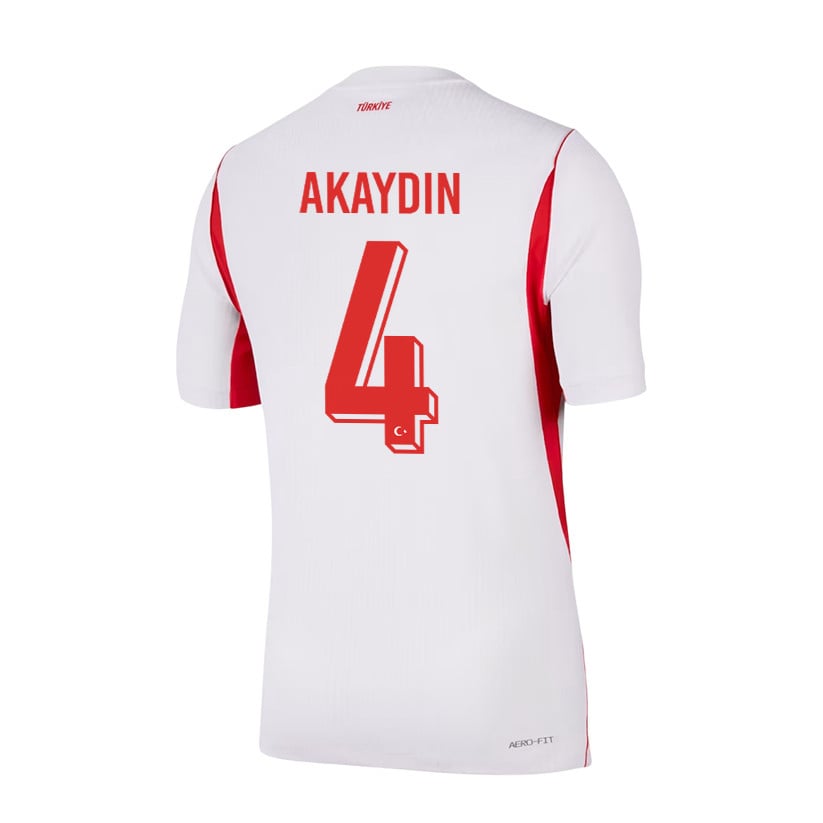 Samet Akaydin 4 Turkey National Team 2026 Away Jersey - White, Men