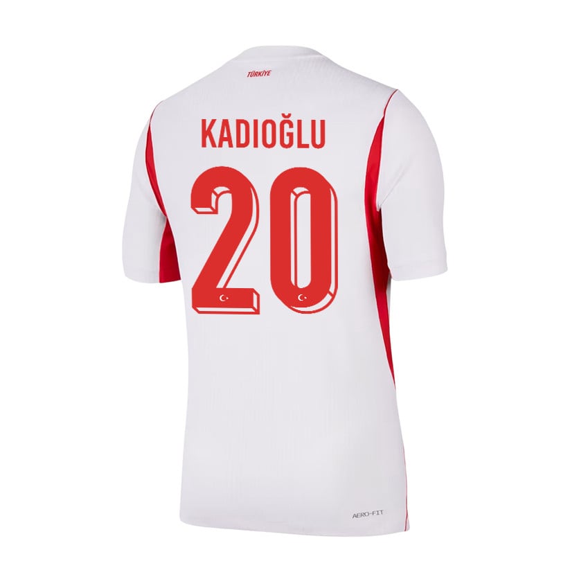 Ferdi Kadioglu 20 Turkey National Team 2026 Away Jersey - White, Men