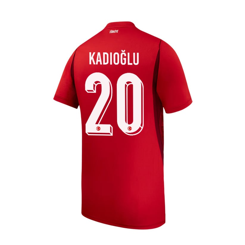 Ferdi Kadioglu 20 Youth Turkey National Team 2026 Home Jersey - Red