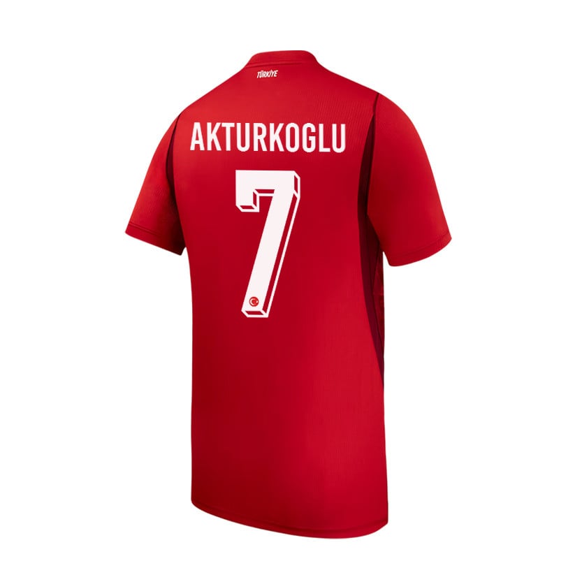 Kerem Akturkoglu 7 Youth Turkey National Team 2026 Home Jersey - Red