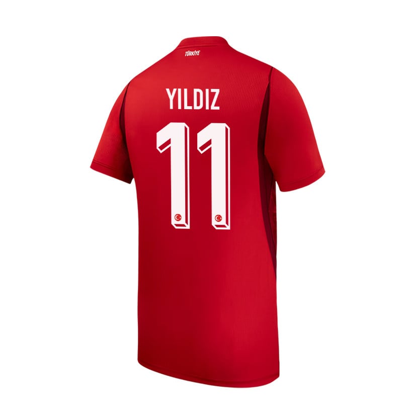 Kenan Yildiz 11 Youth Turkey National Team 2026 Home Jersey - Red