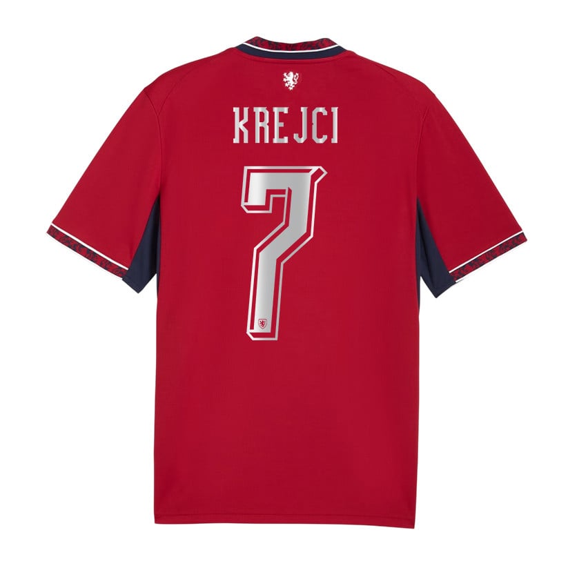 Ladislav Krejci 7 Czech Republic National Team 2026 Home Jersey - Red, Men