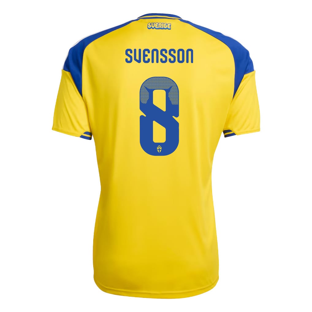 Daniel Svensson 8 Sweden National Team 2026 Home Jersey - Yellow, Men