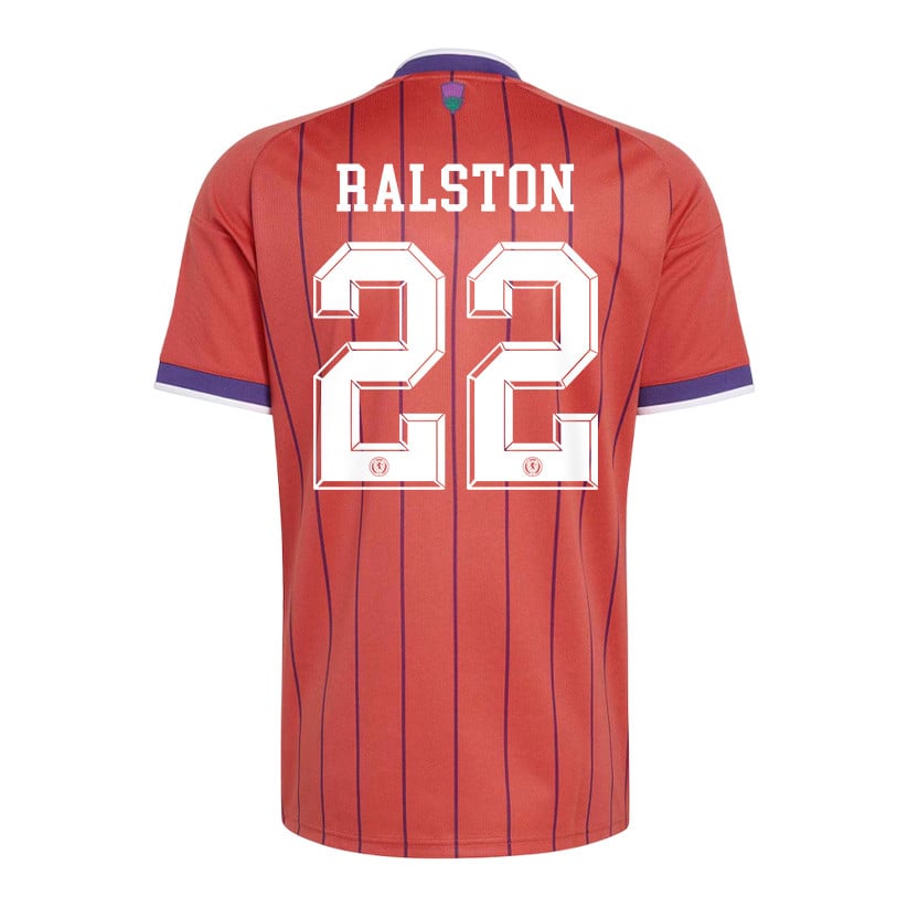 Anthony Ralston 22 Scotland National Team 2026 Away Jersey - Red, Men