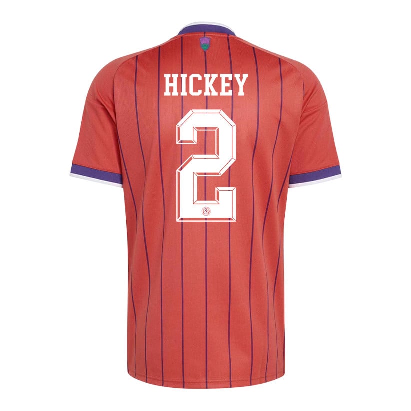 Aaron Hickey 2 Scotland National Team 2026 Away Jersey - Red, Men