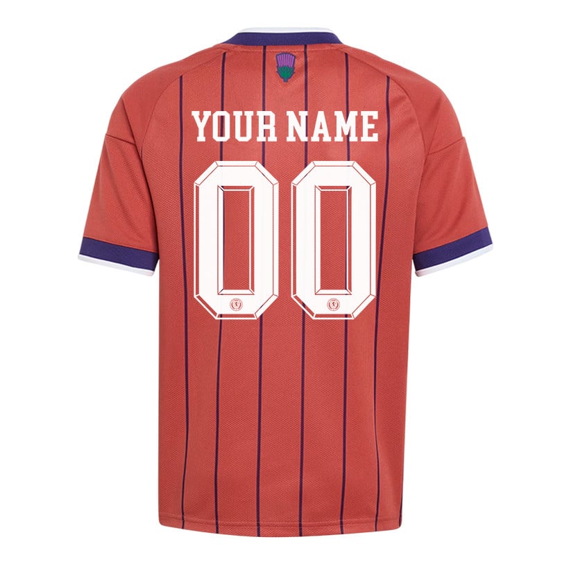 Scotland National Team 2026 Youth Away Jersey - Personalized - Red