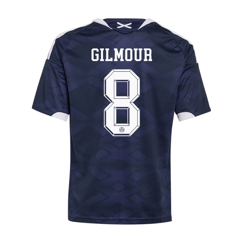 Billy Gilmour 8 Youth Scotland National Team 2026 Home Jersey - Navy