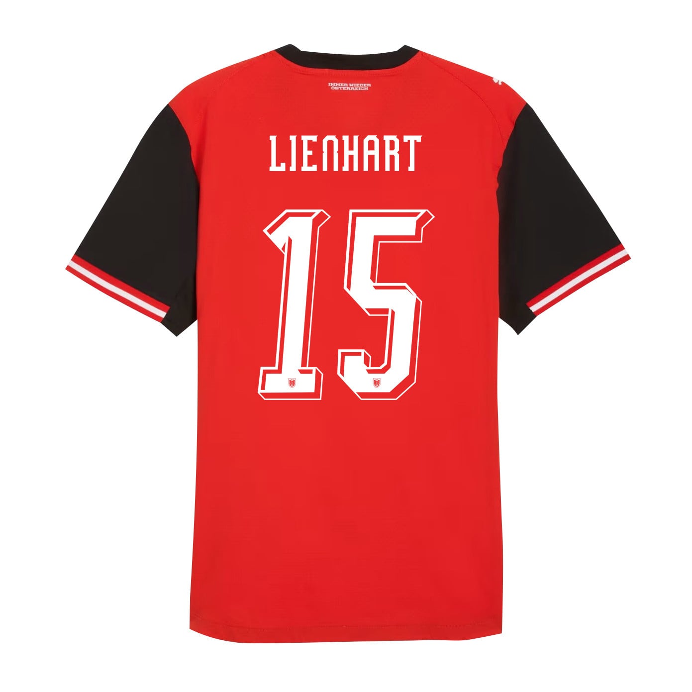 Philipp Lienhart 15 Austria National Team 2026 Home Jersey - Red, Men
