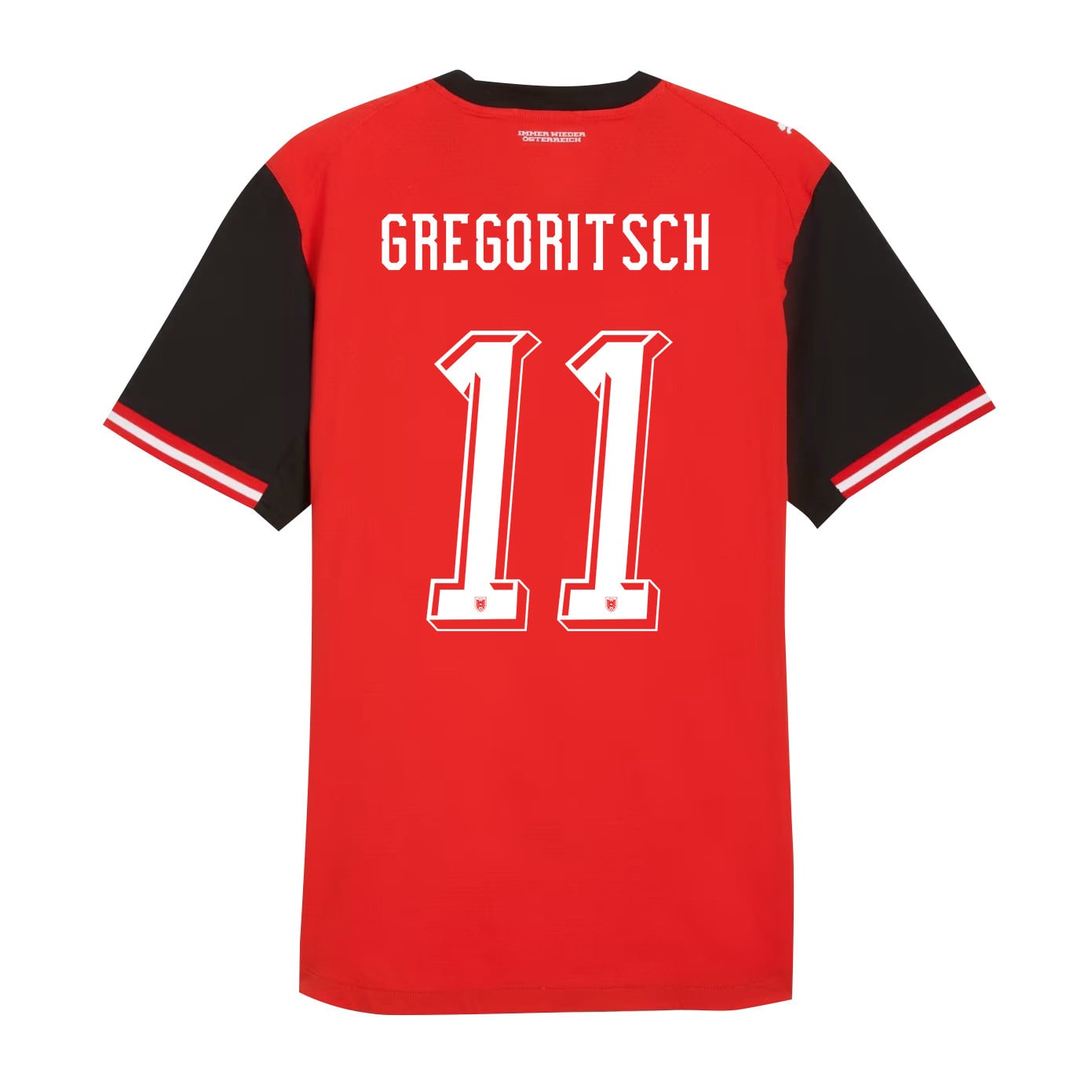 Michael Gregoritsch 11 Austria National Team 2026 Home Jersey - Red, Men