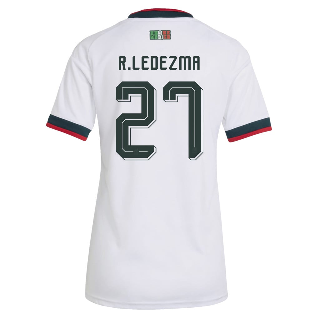 Richard Ledezma 27 Women's Mexico National Team 2026 Away Jersey - White