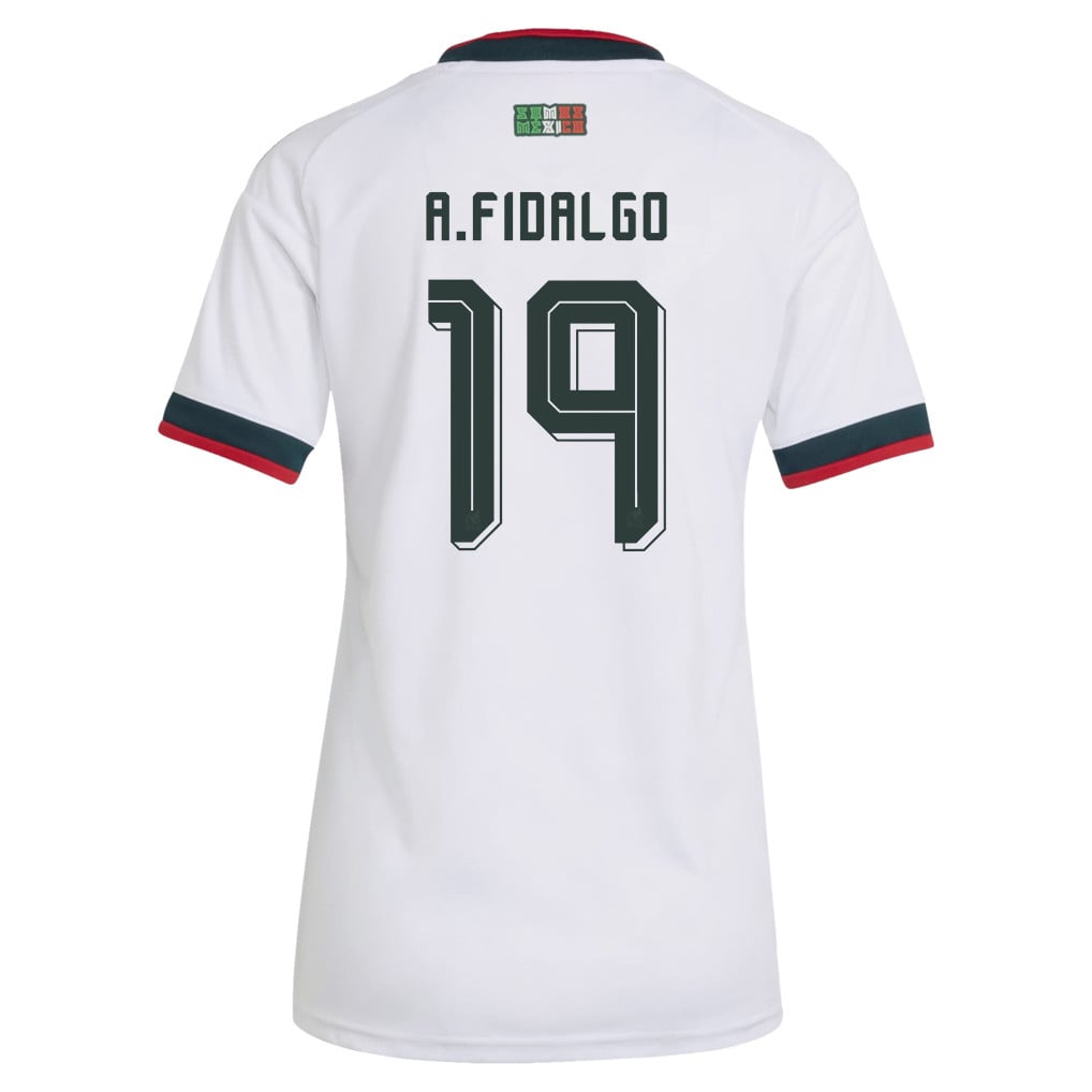 Álvaro Fidalgo 19 Women's Mexico National Team 2026 Away Jersey - White