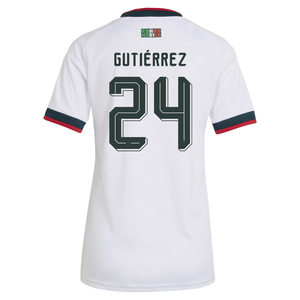 Brian Gutiérrez 24 Women's Mexico National Team 2026 Away Jersey - White