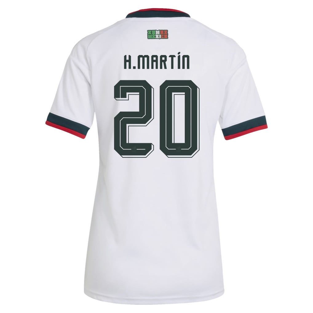 Henry Martín 20 Women's Mexico National Team 2026 Away Jersey - White