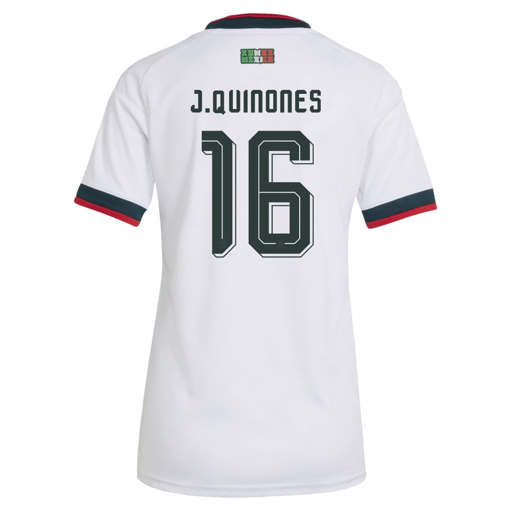 Julián Quiñones 16 Women's Mexico National Team 2026 Away Jersey - White