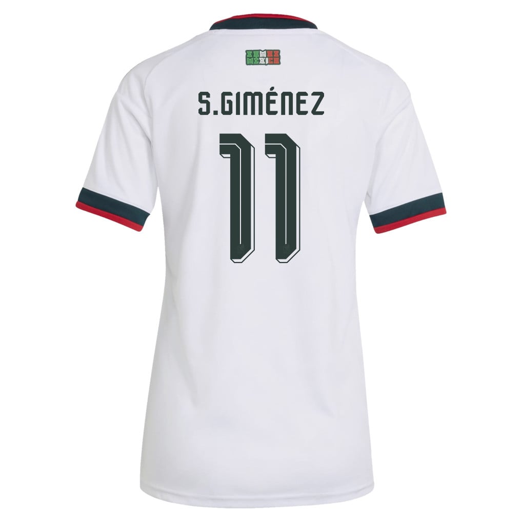 Santiago Giménez 11 Women's Mexico National Team 2026 Away Jersey - White