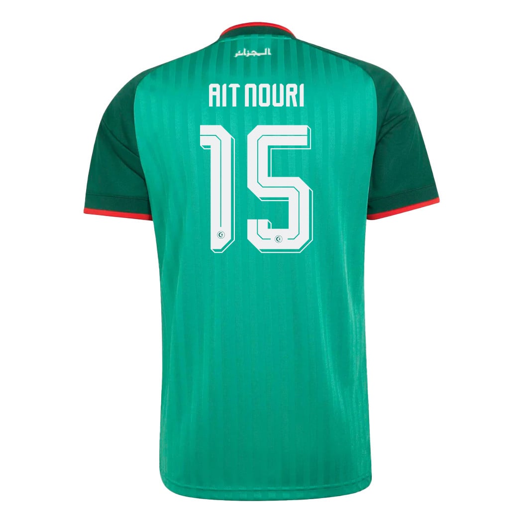 Rayan Ait Nouri 15 Algeria National Team 2026 Away Jersey - Green, Men