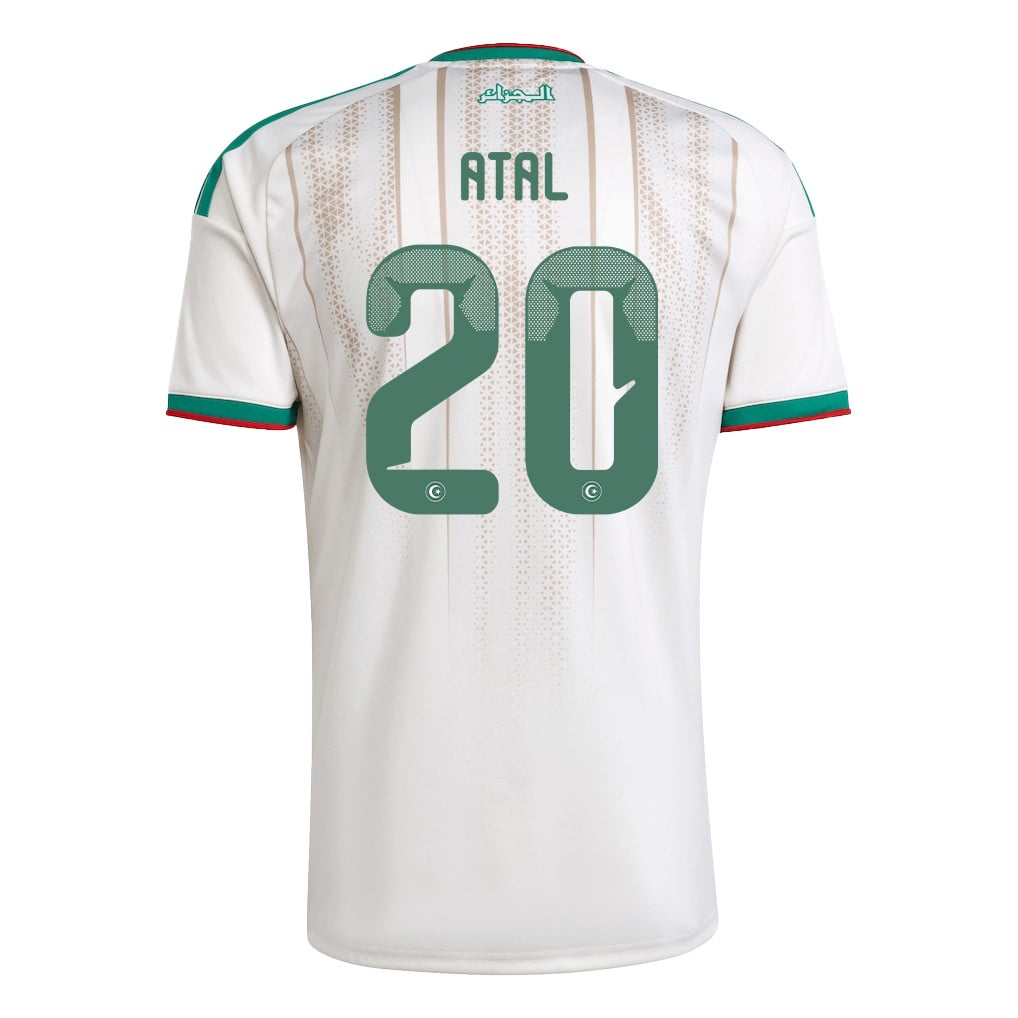 Youcef Atal 20 Algeria National Team 2026 Home Jersey - White, Men