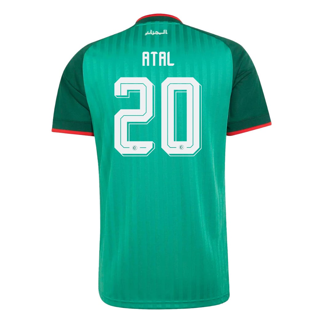 Youcef Atal 20 Youth Algeria National Team 2026 Away Jersey - Green
