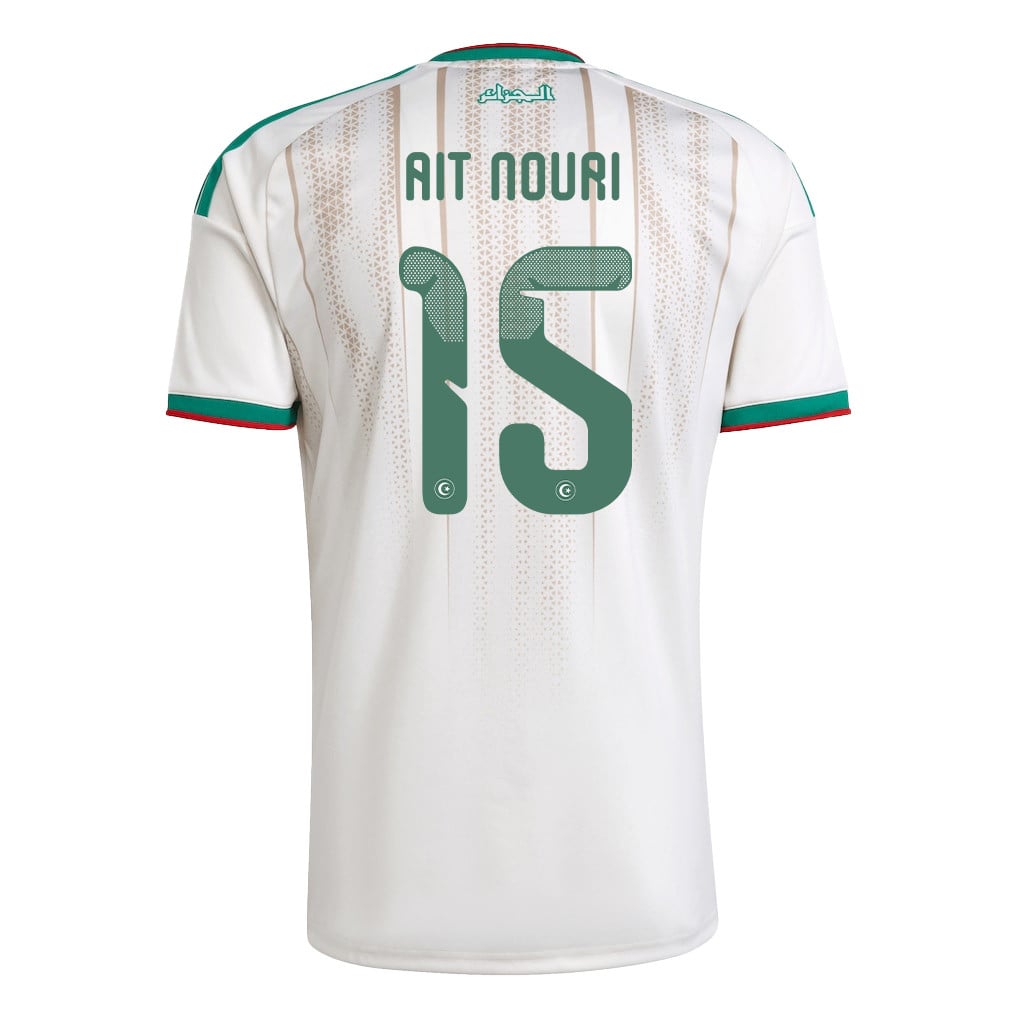 Rayan Ait Nouri 15 Youth Algeria National Team 2026 Home Jersey - White