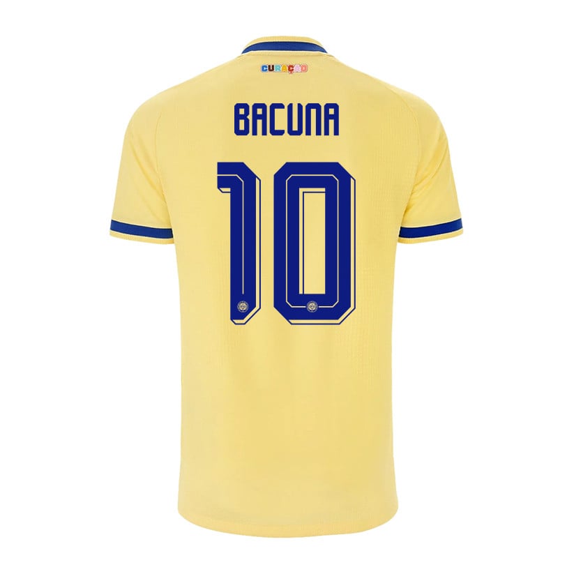 Leandro Bacuna 10 Curaçao National Team 2026 Away Jersey - Yellow, Men