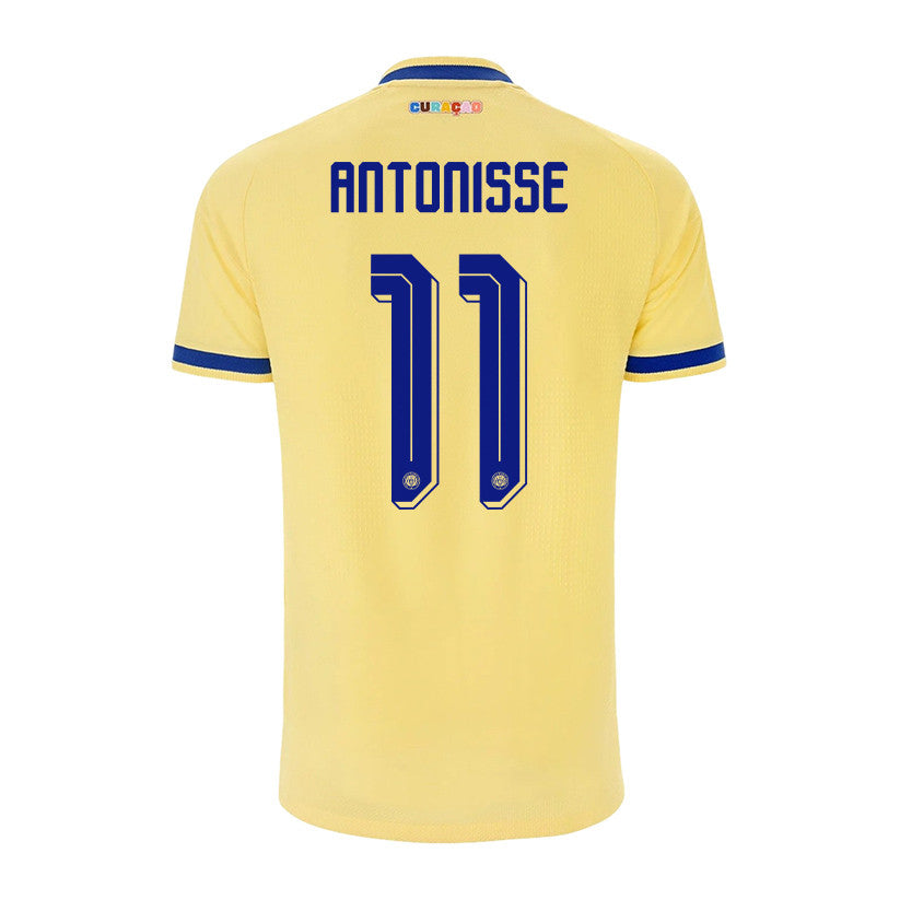 Jeremy Antonisse 11 Curaçao National Team 2026 Away Jersey - Yellow, Men