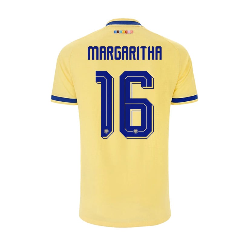 Jearl Margaritha 16 Youth Curaçao National Team 2026 Away Jersey - Yellow