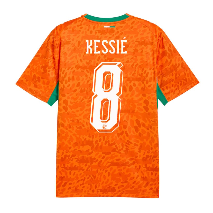 Franck Kessié 8 Ivory Coast National Team 2026 Home Jersey - Orange, Men