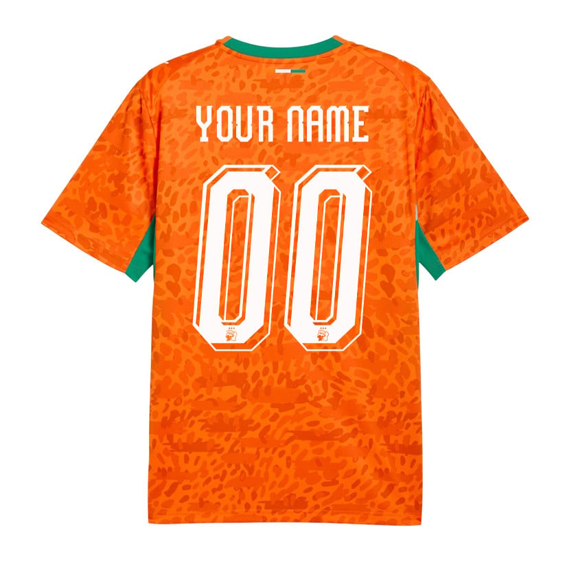Ivory Coast National Team 2026 Personalized Home Jersey - Orange, Men