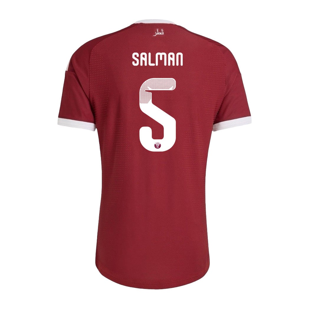 Tarek Salman 5 Qatar National Team 2026 Home Jersey - Red, Men