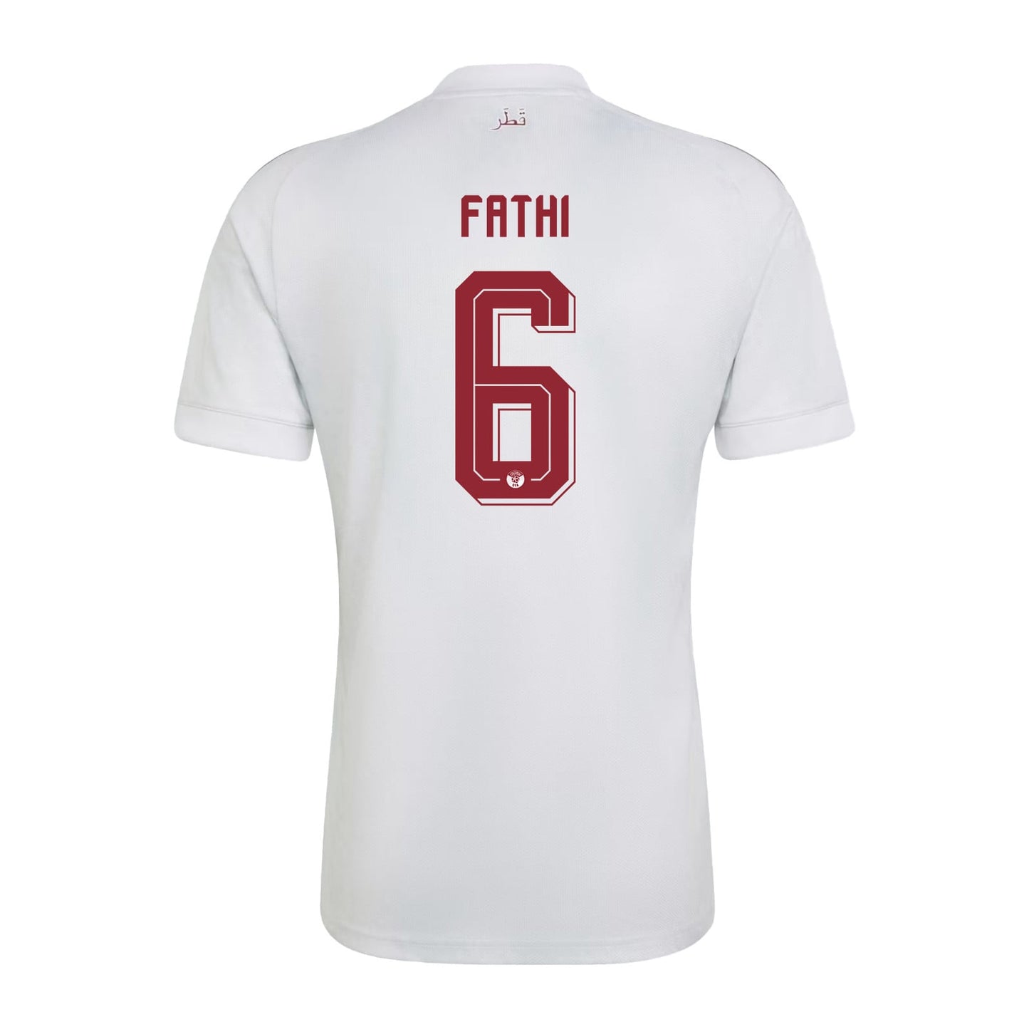 Ahmed Fathi 6 Qatar National Team 2026 Away Jersey - White, Men