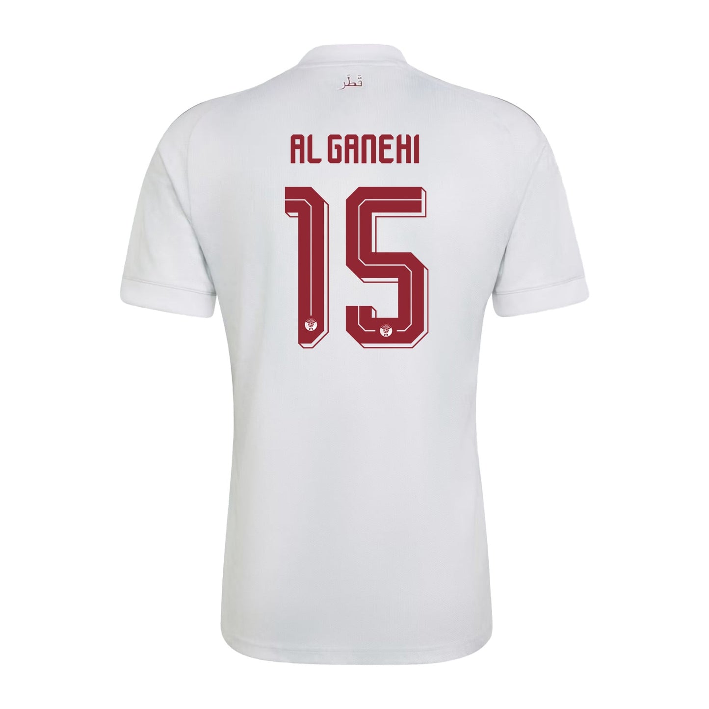Ahmed Al Ganehi 15 Qatar National Team 2026 Away Jersey - White, Men