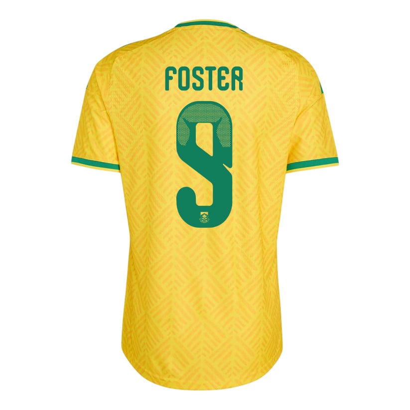 Lyle Foster 9 South Africa National Team 2026 Home Jersey - Yellow, Men