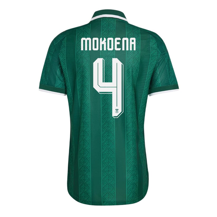 Teboho Mokoena 4 South Africa National Team 2026 Away Jersey - Green, Men