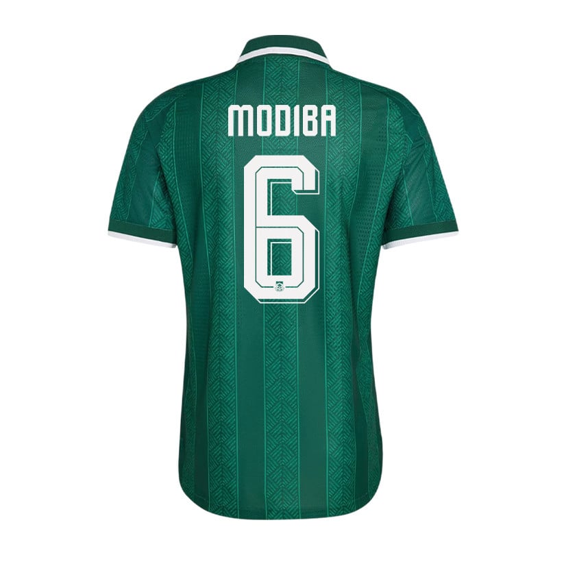Maphosa Modiba 6 Youth South Africa National Team 2026 Away Jersey - Green