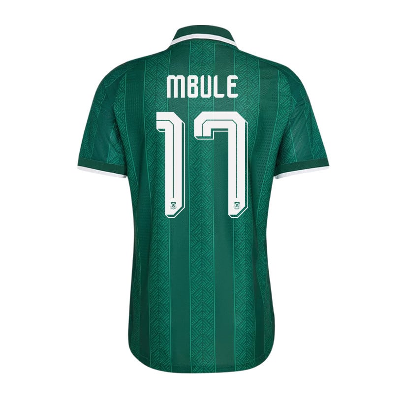 Sipho Mbule 17 Youth South Africa National Team 2026 Away Jersey - Green