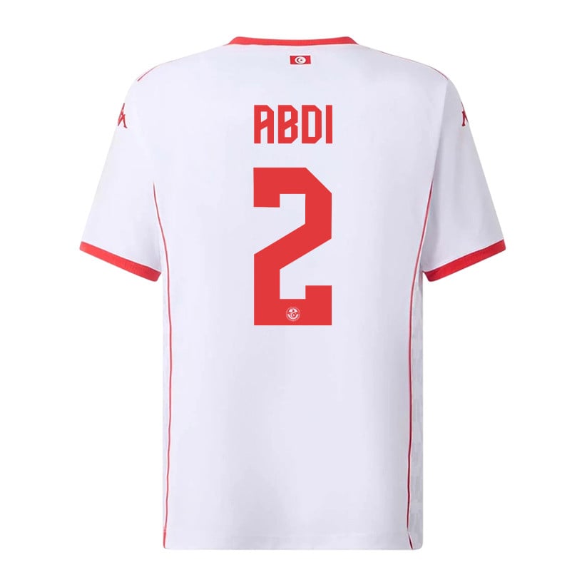 Ali Abdi 2 Tunisia National Team 2026 Away Jersey - White, Men
