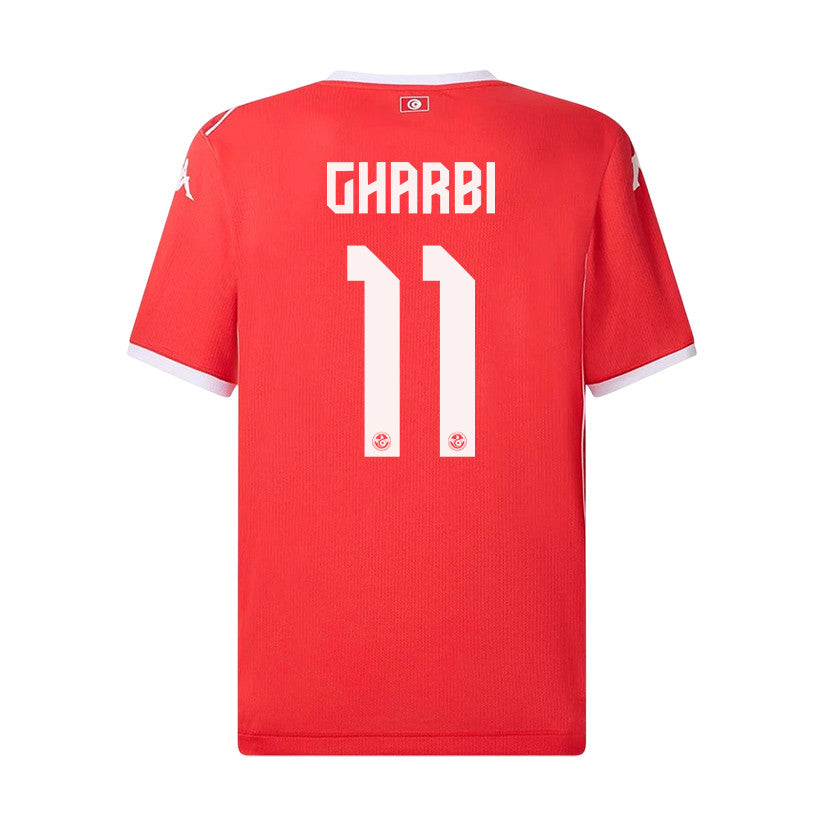 Ismael Gharbi 11 Youth Tunisia National Team 2026 Home Jersey - Red