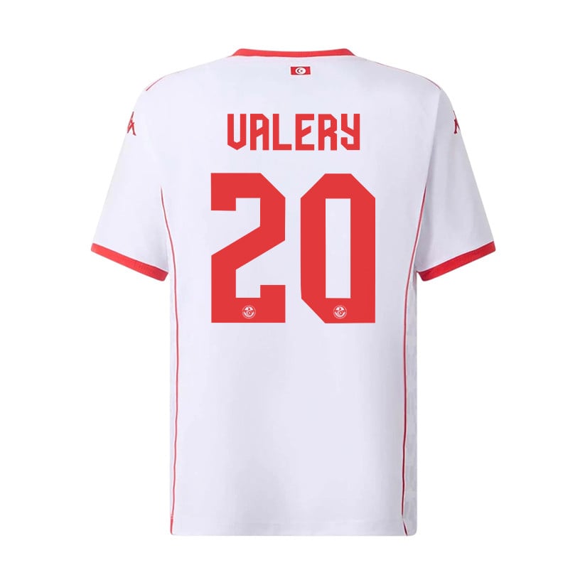 Yan Valery 20 Youth Tunisia National Team 2026 Away Jersey - White