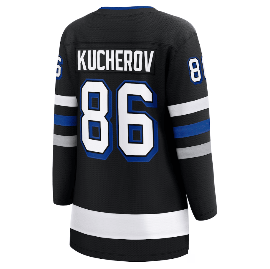 Nikita Kucherov 86 Tampa Bay Lightning Women's Breakaway Jersey - Black