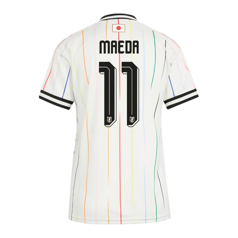 Daizen Maeda 11 Women's Japan National Team 2026 Away Jersey - Off White