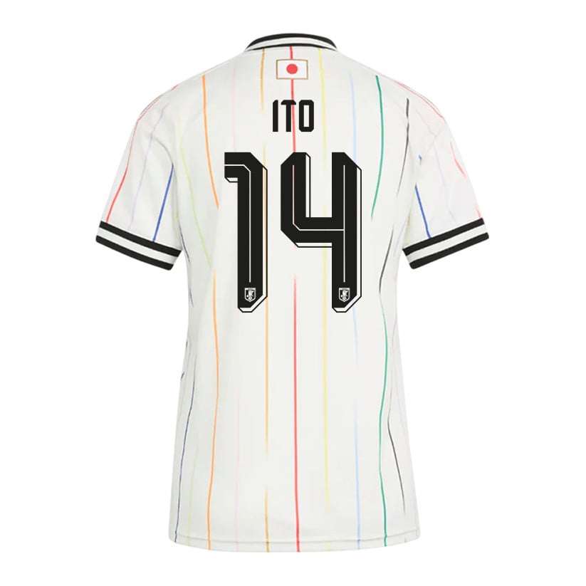 Junya Ito 14 Women's Japan National Team 2026 Away Jersey - Off White