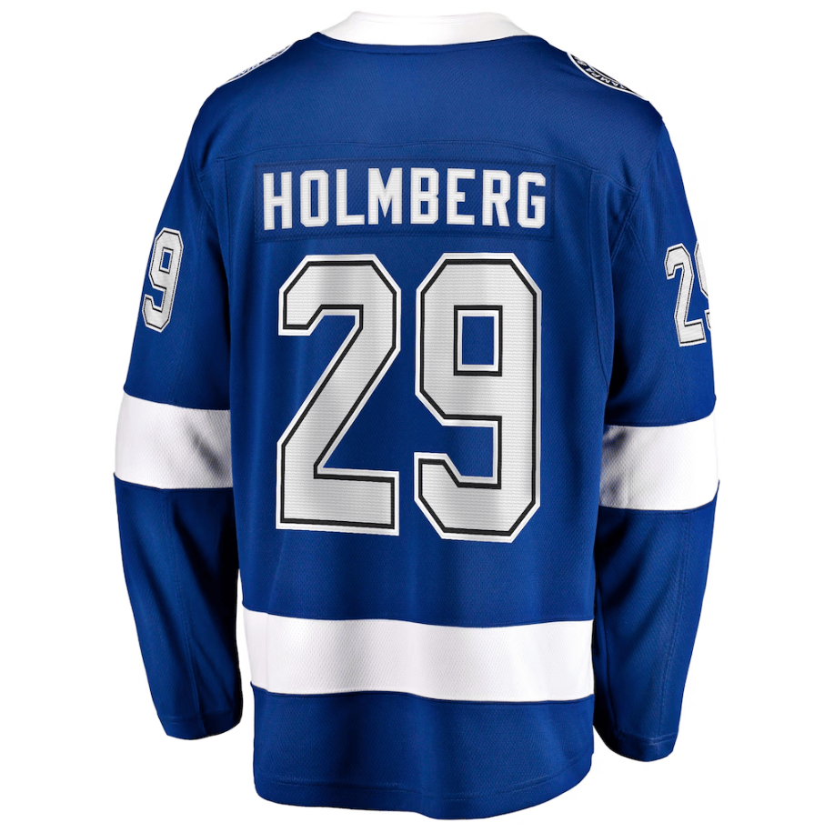 Pontus Holmberg 29 Tampa Bay Lightning Home Breakaway Jersey - Blue