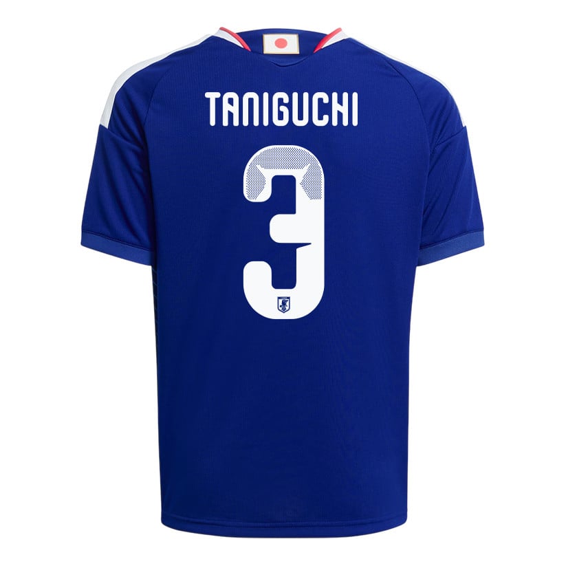 Shogo Taniguchi 3 Youth Japan National Team 2026 Home Jersey - Blue