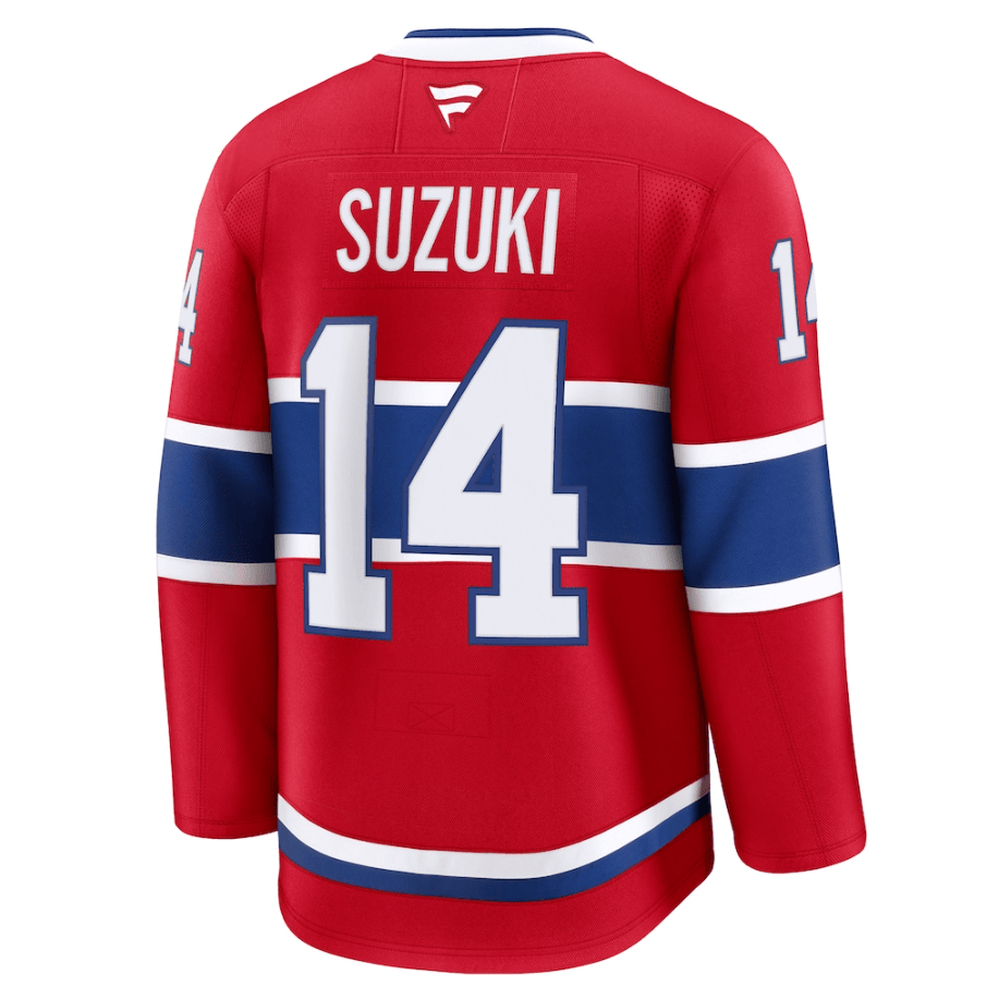 Nick Suzuki 14 Montreal Canadiens Home Premium Jersey - Red